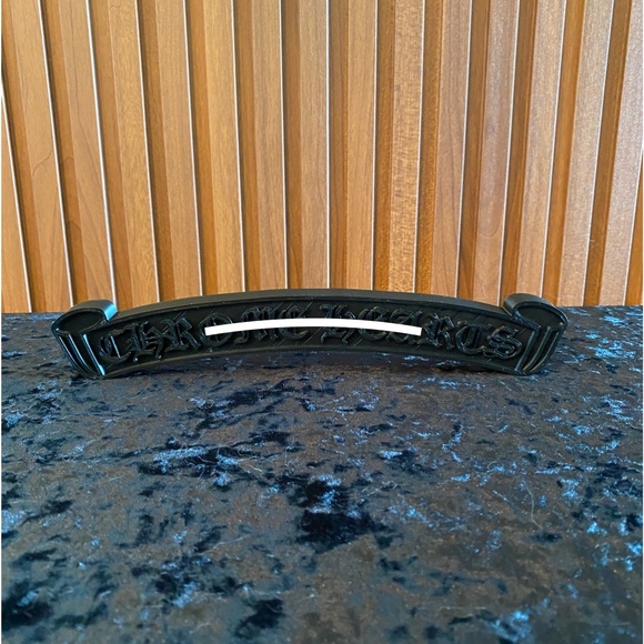 RARE Large 10" CH Black Scroll Art Decor - Picture 1 of 3